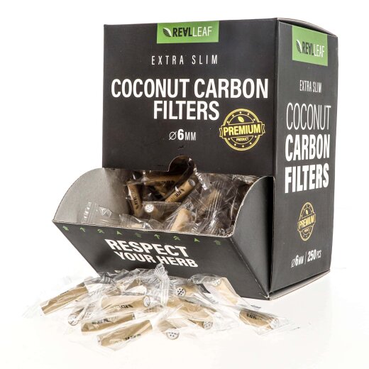 Real Leaf Activated Carbon Filters - Sample Display Box (250 filters; 1 pcs per unit)