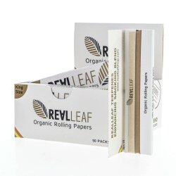 Real Leaf Rolling Papers King Size - Unbleached - Box (50...