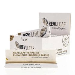 Real Leaf Rolling Papers King Size - Unbleached - Box (50...
