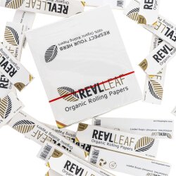 Real Leaf Rolling Papers King Size - Unbleached - Box (50 units)