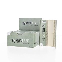 Real Leaf Rolling Papers King Size - Hemp + Tips - Box...