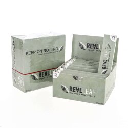 Real Leaf Rolling Papers King Size - Hemp + Tips - Box (22 units)