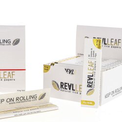 Real Leaf Rolling Papers King Size -White + Tips - Box...
