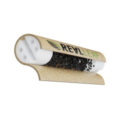 Real Leaf Activated Carbon Filters - Box with 50pcs. - Ø5.3 mm - in Jar