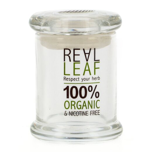 Real Leaf Stash Glass Jar