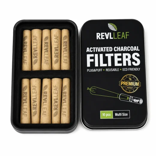 Real Leaf JoinTip Plug&Puff Filter - 10 Stk. in Metalldose - Ø6mm