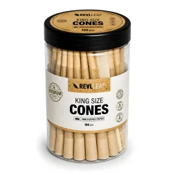 Real Leaf Prerolled / Cones 109/26 mm - Unbleached -...