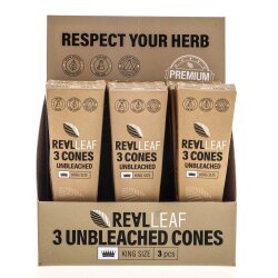 Copy of Real Leaf Prerolled / Cones 109/26 mm - Pink - 3-Pack - Box (15 units)